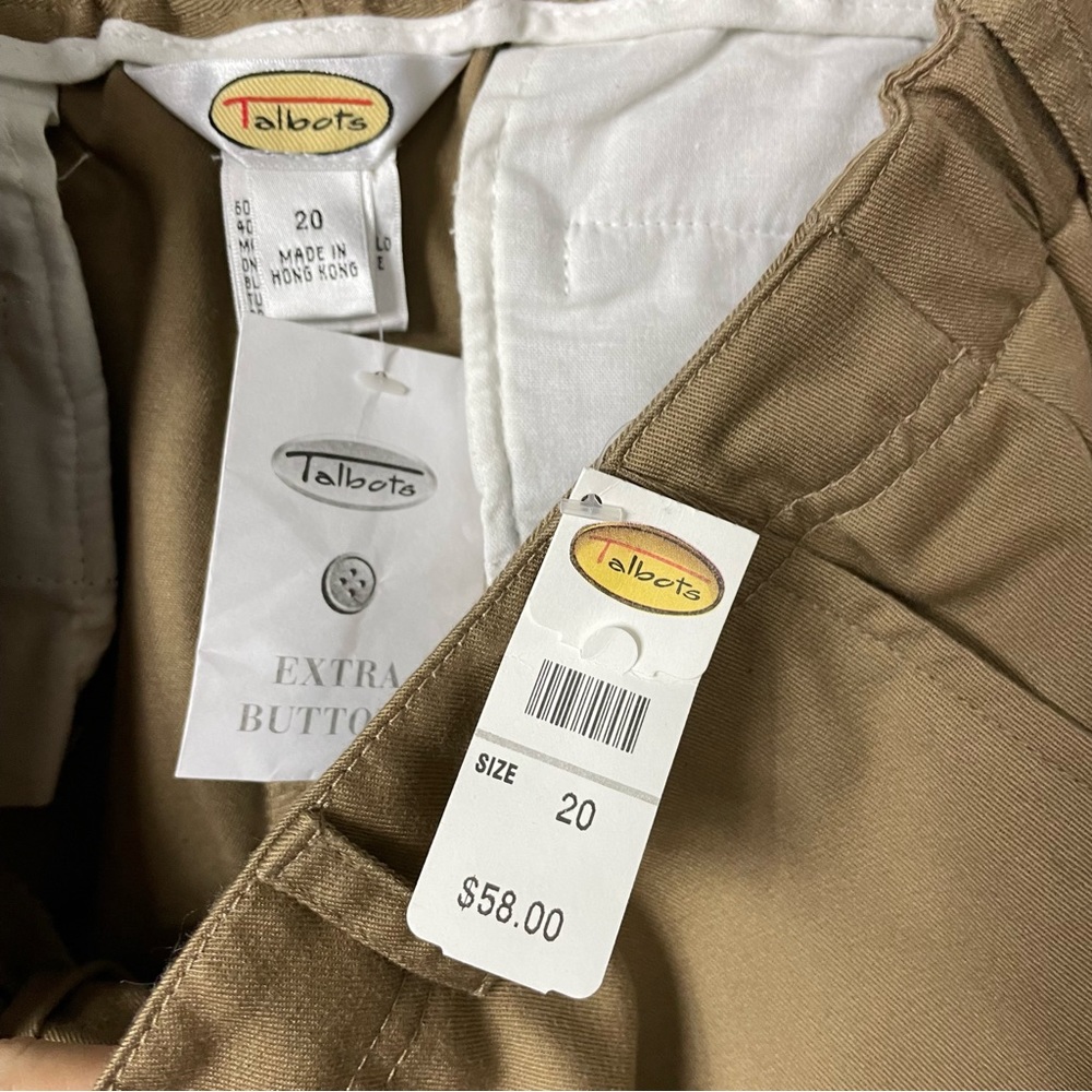 Talbots pleated khaki chinos - Picture 5 of 5